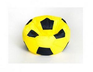 Кресло-мешок Мяч малый желто-черное в Советском - sovetskiy.ok-mebel.com | фото 1