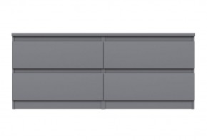 2.03.03.100.4 КАСТОР тумба 4 ящика RU серая в Советском - sovetskiy.ok-mebel.com | фото 2