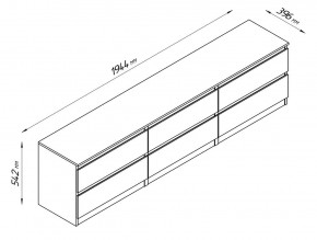 2.03.03.110.4 КАСТОР тумба 6 ящиков RU серая в Советском - sovetskiy.ok-mebel.com | фото 4