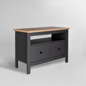 2.08.03.080.15 САГА тумба 2 ящика серая/ясень RU в Советском - sovetskiy.ok-mebel.com | фото