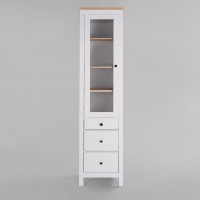 2.08.07.120.14 САГА шкаф с витриной 50 белый/ясень RU в Советском - sovetskiy.ok-mebel.com | фото 2