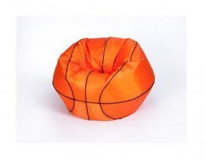 Кресло-мешок Баскетбольный мяч малый оранжево-черное в Советском - sovetskiy.ok-mebel.com | фото 2