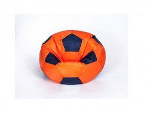 Кресло-мешок Мяч малый оранжево-черное в Советском - sovetskiy.ok-mebel.com | фото 1