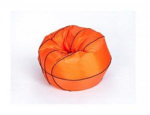 Кресло-мешок Баскетбольный мяч малый оранжево-черное в Советском - sovetskiy.ok-mebel.com | фото 3