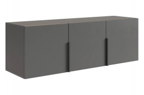 БАСКО Антресоль трехдверная L1200 (графит) в Советском - sovetskiy.ok-mebel.com | фото