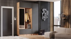 БАВАРИЯ Прихожая (дуб вотан/графит) в Советском - sovetskiy.ok-mebel.com | фото