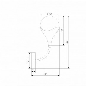 Бра Eurosvet Calyx 60168/1 латунь в Советском - sovetskiy.ok-mebel.com | фото 3