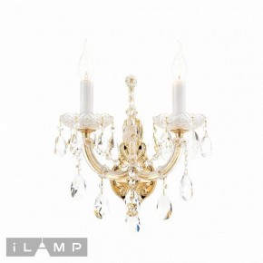 Бра iLamp Diamond W6071-2 GD+CL в Советском - sovetskiy.ok-mebel.com | фото 2