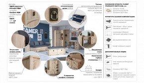 Детская Система Валенсия Комод 5ящ Дуб сонома в Советском - sovetskiy.ok-mebel.com | фото 3