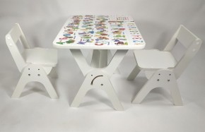 Детский растущий стол-парта и два стула Я САМ "Умка-Дуо" (Алфавит) в Советском - sovetskiy.ok-mebel.com | фото 1