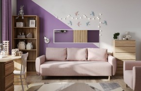 Диван-кровать Тулисия светло-розовый, ткань рогожка в Советском - sovetskiy.ok-mebel.com | фото