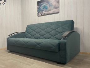 Диван Престиж-16 (НПБ+МДФ) велюр Sensey bottle green в Советском - sovetskiy.ok-mebel.com | фото 4