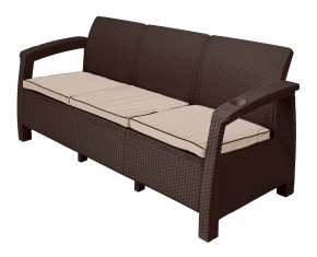 Диван Yalta Premium Sofa 3 Set (Ялта) шоколадный (+подушки под спину) в Советском - sovetskiy.ok-mebel.com | фото