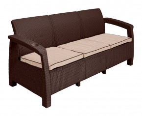 Диван Yalta Premium Sofa 3 Set (Ялта) шоколадный (+подушки под спину) в Советском - sovetskiy.ok-mebel.com | фото 2