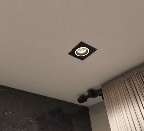 DK2061-BK Встраиваемый светильник IP 20, до 15 Вт, GU10, LED, черный, алюминий в Советском - sovetskiy.ok-mebel.com | фото 4
