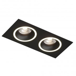 DK2062-BK Встраиваемый светильник, IP 20, до 15 Вт, GU10, LED, черный, алюминий в Советском - sovetskiy.ok-mebel.com | фото