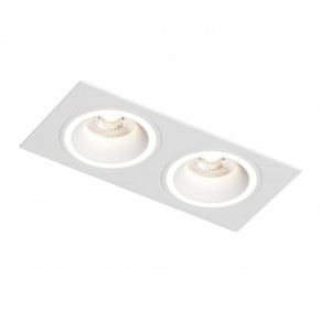 DK2062-WH Встраиваемый светильник, IP 20, до 15 Вт, GU10, LED, белый, алюминий в Советском - sovetskiy.ok-mebel.com | фото