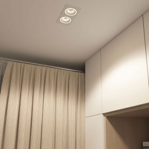 DK2062-WH Встраиваемый светильник, IP 20, до 15 Вт, GU10, LED, белый, алюминий в Советском - sovetskiy.ok-mebel.com | фото 4