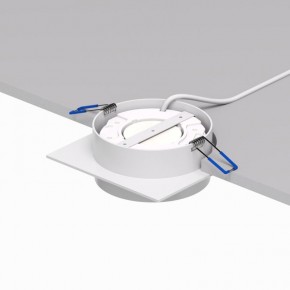 DK2091-WH Встраиваемый светильник FLAT, IP 20, до 15 Вт, GX53, LED, белый, алюминий в Советском - sovetskiy.ok-mebel.com | фото 4