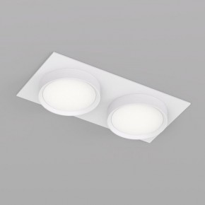 DK2092-WH Встраиваемый светильник FLAT, IP 20, до 15 Вт, GX53, LED, белый, алюминий в Советском - sovetskiy.ok-mebel.com | фото 2