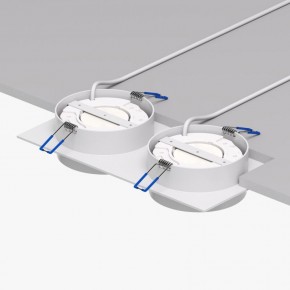 DK2092-WH Встраиваемый светильник FLAT, IP 20, до 15 Вт, GX53, LED, белый, алюминий в Советском - sovetskiy.ok-mebel.com | фото 4