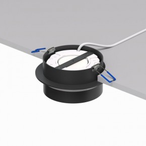 DK2100-BK Встраиваемый светильник NIKO, IP 20, до 15 Вт, GX53, LED, черный, акрил, алюминий в Советском - sovetskiy.ok-mebel.com | фото 4