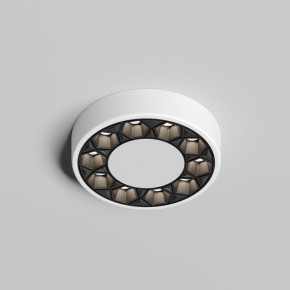 DK2440-WB Встраиваемый светильник DUAL 5+5 Вт, LED 4000K, IP 20, d90mm, белый/черный, алюминий/акрил в Советском - sovetskiy.ok-mebel.com | фото 3