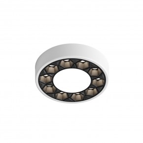 DK2440-WB Встраиваемый светильник DUAL 5+5 Вт, LED 4000K, IP 20, d90mm, белый/черный, алюминий/акрил в Советском - sovetskiy.ok-mebel.com | фото 4