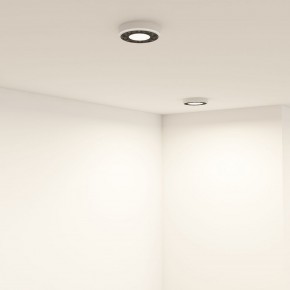 DK2440-WB Встраиваемый светильник DUAL 5+5 Вт, LED 4000K, IP 20, d90mm, белый/черный, алюминий/акрил в Советском - sovetskiy.ok-mebel.com | фото 6