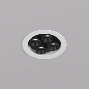 DK2510-WB Встраиваемый светильник SPACE со светодиодом d65 220V 8W 38° 4000К IP20 белый/черный алюминий в Советском - sovetskiy.ok-mebel.com | фото