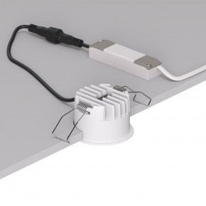 DK2510-WB Встраиваемый светильник SPACE со светодиодом d65 220V 8W 38° 4000К IP20 белый/черный алюминий в Советском - sovetskiy.ok-mebel.com | фото 3
