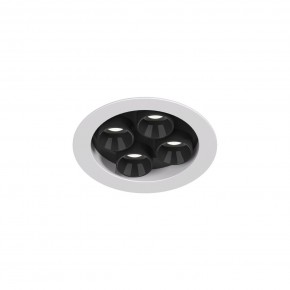 DK2510-WB Встраиваемый светильник SPACE со светодиодом d65 220V 8W 38° 4000К IP20 белый/черный алюминий в Советском - sovetskiy.ok-mebel.com | фото 4