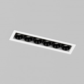 DK2514-WB Встраиваемый светильник SPACE со светодиодом L126mm 220V 10W 38° 4000К IP20 белый/черный алюминий в Советском - sovetskiy.ok-mebel.com | фото 2