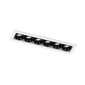 DK2514-WB Встраиваемый светильник SPACE со светодиодом L126mm 220V 10W 38° 4000К IP20 белый/черный алюминий в Советском - sovetskiy.ok-mebel.com | фото 5