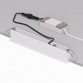 DK2515-WB Встраиваемый светильник SPACE со светодиодом L240mm 220V 20W 38° 4000К IP20 белый/черный алюминий в Советском - sovetskiy.ok-mebel.com | фото 3