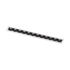 DK2515-WB Встраиваемый светильник SPACE со светодиодом L240mm 220V 20W 38° 4000К IP20 белый/черный алюминий в Советском - sovetskiy.ok-mebel.com | фото 4