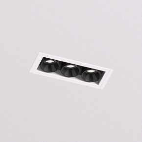 DK2530-WB Встраиваемый светильник SPACE со светодиодом под шпатлевку L69mm 220V 6W 38° 4000К IP20 белый/черный алюминий в Советском - sovetskiy.ok-mebel.com | фото
