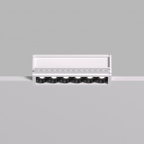 DK2531-WB Встраиваемый светильник SPACE со светодиодом под шпатлевку L126mm 220V 10W 38° 4000К IP20 белый/черный алюминий в Советском - sovetskiy.ok-mebel.com | фото 3