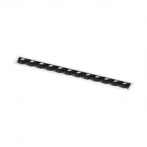DK2532-WB Встраиваемый светильник SPACE со светодиодом под шпатлевку L240mm 220V 20W 38° 4000К IP20 белый/черный алюминий в Советском - sovetskiy.ok-mebel.com | фото 5