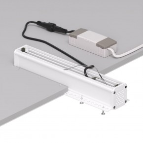 DK2532-WB Встраиваемый светильник SPACE со светодиодом под шпатлевку L240mm 220V 20W 38° 4000К IP20 белый/черный алюминий в Советском - sovetskiy.ok-mebel.com | фото 6