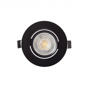 DK3020-BK Встраиваемый светильник, IP 20, 10 Вт, GU5.3, LED, черный, пластик в Советском - sovetskiy.ok-mebel.com | фото