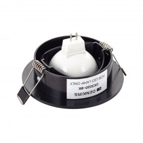 DK3020-BK Встраиваемый светильник, IP 20, 10 Вт, GU5.3, LED, черный, пластик в Советском - sovetskiy.ok-mebel.com | фото 3