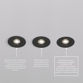 DK3020-BK Встраиваемый светильник, IP 20, 10 Вт, GU5.3, LED, черный, пластик в Советском - sovetskiy.ok-mebel.com | фото 5