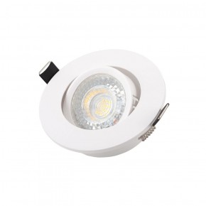 DK3020-WH Встраиваемый светильник, IP 20, 10 Вт, GU5.3, LED, белый, пластик в Советском - sovetskiy.ok-mebel.com | фото 3