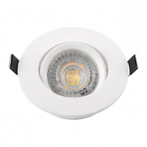 DK3020-WH Встраиваемый светильник, IP 20, 10 Вт, GU5.3, LED, белый, пластик в Советском - sovetskiy.ok-mebel.com | фото 4