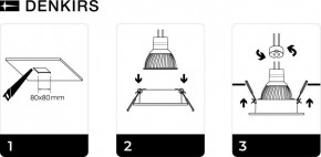 DK3021-BK Встраиваемый светильник, IP 20, 10 Вт, GU5.3, LED, черный, пластик в Советском - sovetskiy.ok-mebel.com | фото 5