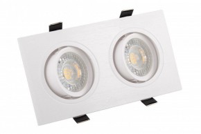 DK3022-WH Встраиваемый светильник, IP 20, 10 Вт, GU5.3, LED, белый, пластик в Советском - sovetskiy.ok-mebel.com | фото