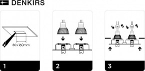 DK3022-WH Встраиваемый светильник, IP 20, 10 Вт, GU5.3, LED, белый, пластик в Советском - sovetskiy.ok-mebel.com | фото 6