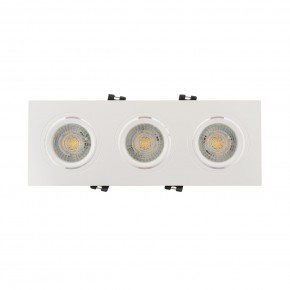 DK3023-WH Встраиваемый светильник, IP 20, 10 Вт, GU5.3, LED, белый, пластик в Советском - sovetskiy.ok-mebel.com | фото