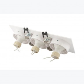 DK3023-WH Встраиваемый светильник, IP 20, 10 Вт, GU5.3, LED, белый, пластик в Советском - sovetskiy.ok-mebel.com | фото 4